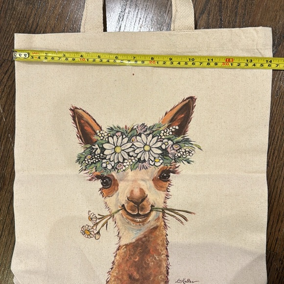 Brand new Llamas/Alpaca Tote Bag, Alpaca Flower Crown🦙 canvas bag - Picture 5 of 7